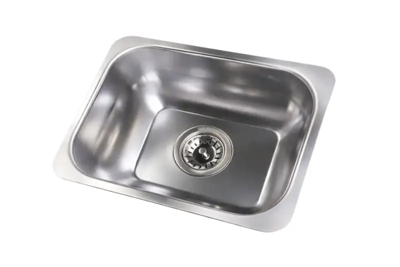 Bacha De Cocina O Lavadero M10 Acero Inoxidable Sopapa De 110mm Medidas 30*38*15.5 Cm Bajo Mesada Acero Inoxidable